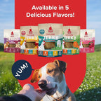 PLATO Pet Treats Dog Treats - Air-Dried Jerky - Delicious, Real Meat - Grain Free - Supports Healthy Digestion - Chicken with Goat Milk 7oz
