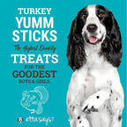etta says! Yumm Sticks - Real Meat Turkey Dog Jerky Treats - Human Grade - Made in The USA (12 Count Pack of 1)