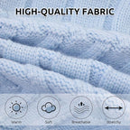 ASENKU Cat Sweater Soft Warm Puppy Clothes Knitwear for Kittens & Small Dogs, Thick Knitted Sweater for Sphynx Hairless Cats Teacup Chihuahua and Extra Small Dogs (Blue, XL)