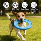Dog Flying Disc, 4 Pack Dog Toy Gift Set for Medium & Large Dogs, Floating Frisbee for Water Pool Beach, Lightweight Soft Frisbee for Fetch, Tug of War, Catch, Play, 8.5 inch