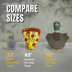 Bite Force -Durable & Strong Dog Toy Pizza Slice with Squeaker, Kevlar-Reinforced for Aggressive Chewers for Small Medium Large Dogs - Green.