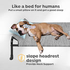 Veehoo Original Elevated Dog Cot - Raised Headboard Cooling Pet Bed, Large Dogs, Non-Slip & Breathable, XXL, CWC2417A