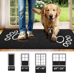 Super Absorbent Dog Door Mat, 60"*24“ Anti Slip Mat for Muddy Paws, Pet Rugs for Dirty Paws Washable That Absorbs Moisture and Dirt, for Dog Cage and Pet Resting Carpet