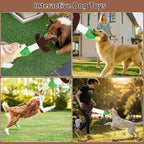 Plush Dog Toys for Large Dogs, Duck Stuffed Squeaky Dog Chew Toy with Crinkle Paper, Interactive Pull Puppy Toys - Tug of War Dog Toys for Big Medium Samll Dog