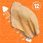 White Cow Ears for Dogs - Cow Ear Dog Treats, Single Ingredient, High Protein, Pig Ear Alternative Dog Treats - Cow Ears for Small and Large Dogs (12 Pack)