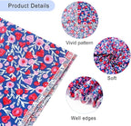 E-Clover Cute Girl Dog Bandanas & Matching Scrunchie Set Heart Dog Bandana Scarf with Bow Hair Ties for Medium Large Dogs Pet Owner Mom Gifts Pink Floral