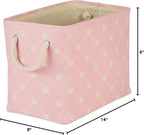 Bone Dry Pet Storage Paw and Bone, Trellis Collection, Small Rectangle, 14x8x9, Pink
