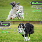 QDAN Dog Toys for Small Medium Puppy, Soccer Ball for Dogs with Straps, Dog Herding Balls, Birthday Toy Gifts, (Black Greem, 6 Inch)