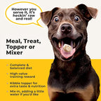 Bow Wow Beef - Freeze Dried Raw Dog Food, Complete Meal, Beef Liver and Kidney Bites for Training, Meal Topper, High Protein, 21g Per Cup, Made in The USA, 20oz Bag