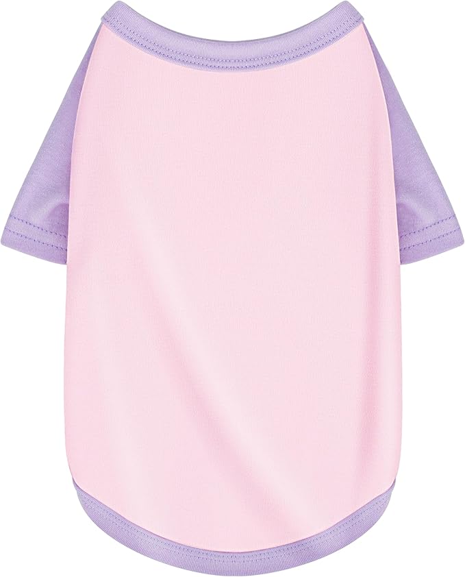 Stylish Pink Color Block Dog Shirt: Premium Polycotton Blend, Comfortable, Breathable, and Wrinkle-Resistant. Perfect Apparel for Small, Medium, & Large Dogs, a Must-Have for Pet Lovers 3XL