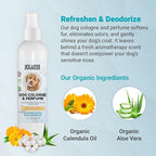 We Love Doodles Dog Cologne & Perfume, (Lavender and Fresh Cotton) Bundle - Deodorizing, Organic, Made In USA - Long Lasting After Bath Deodorant - Freshener For Smelly Dogs - Odor Eliminator Spray