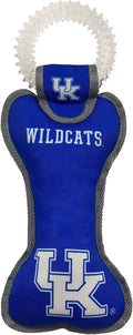 Pets First NCAA Kentucky Wildcats Dental Dog TUG Toy with Squeaker. Tough PET Toy for Healthy Fun, Teething & Cleaning Pets Teeth & Gum
