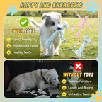 18 Bulk Various Dog Rope Toys for Teething, Entertainment & Interaction, Dog Chew Toys, Training Tug Balls and Squeaky Toys for Medium&Small Puppies.