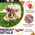 36 Pcs Dog Squeaky Tennis Balls 2.5 Inch Interactive Balls for Small Medium Large Dogs Teething Chew Toys for Throwing Fetch Exercise Playing Outdoor 6 Style(Spider)