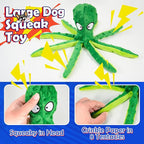 Dog Rope Toys for for Aggressive Chewers, Nearly Indestructible Dog Toys Set With Squeak Octopus for Large/Medium Dogs, Full of Attractiveness, Heavy Duty Natural Cotton Rope Chew Toy,Tug Toy 9 Pack