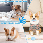 5 Pack Dog Chew Toys for Puppy Cute Blue Dog Toys Puppy Dog Toys for Teething Soft Durable Interactive Chew Toy for Small Dogs Light Blue