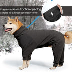 Dotoner Pullover Dog Sweater with Leash Hole - High Collar Cold Weather Vest for Large Dogs - Indoor & Outdoor Use