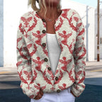 Women Sweaters Cardigan Fashion Long Sleeve Crewneck Sweaters Button Chunky Outerwear Fall Winter Casual Wear