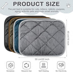 4 Pack Self Heating Cat Pad Self Warming Dog Mat Reflects Body Heat Extra Warm Thermal Pet Pad Washable Dog Cat Bed Crate Bed Mat Blanket(Mixing Colors,16 x 20 Inch)