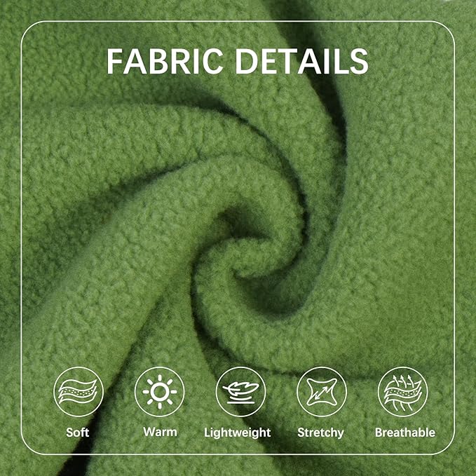 BRKURLEG Dog Sweater Warm Soft Fleece Dogs Sweaters, Turtleneck Sweatshirt for Small Medium Large Dogs, Dog Winter Coat, Christmas Pet Jacket with Zipper Cold Weather Coat (Green, S)