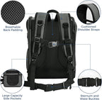 Apollo Walker Pet Carrier Backpack for 4-18lb Cats and Dogs, Puppies, Safety Features and Cushion Back Support | for Travel, Hiking, Outdoor Use (Gray)