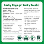 Lucky Premium Treats Lucky Shorty Slims - Carrot and Chicken Jerky Dog Treats, Crunchy Dog Chew Sticks with Real Chicken and Carrot for Small to Large Dogs (7 Count)