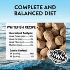 Northwest Naturals Freeze-Dried Whitefish Cat & Kitten Food – Bite-Sized Nibbles, Healthy, Limited, Human-Grade Ingredients, All-Natural, High-Protein Raw Diet, Complete & Balanced, 11 oz (Pack of 3)