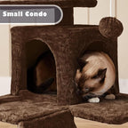 Yaheetech 54in Cat Tree Tower Condo Cat Furniture w/Scratching Post for Kittens Pet House Play
