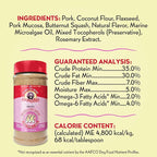 Charlee Bear Necessities Freeze Dried Dog Food Topper, Skin and Coat Support, Grain Free, High Protein, Limited Ingredient Meal Toppers for Dogs, Pork Recipe, 5 Ounce