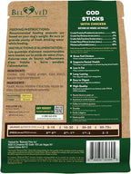 Beloved Pets Dog Treats Rawhide - Free Cod Sticks Chicken Wrapped 10.6 oz - All Natural & Grain Free Long Lasting Chews for Large & Small Dogs - Dried Pet Snacks - Support Healthy Teeth & Skin Coat