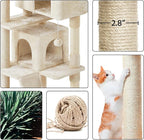 Yaheetech 70in Multi-Level Cat Tree Tall Cat Tower Cat Furniture with Condo, Scratching Posts & Dangling Ball for Indoor Cats Activity Center, Beige