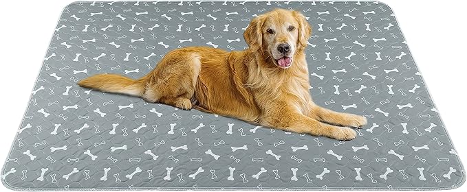 Washable Pee Pads for Dogs, Large 2 Pack 36”x48” Dog Pee Pads Washable, Waterproof Puppy Pads Mat Reusable Fast Absorbent Dog Potty Training Pads, Whelping Pads for Playpen Crate