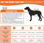 Dog Raincoat, Waterproof Dog Coat with Reflective Straps, Leash Hole & Polar Fleece Lining, Winter Snow Rain Coat for Small, Medium & Large Dogs, Warm, Windproof Vest Jackets