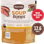 Nutrish Soup Bones Premium Dog Chews with Real Beef and Barley, 6 Chews (Rachael Ray)