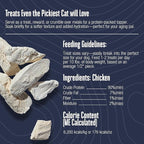 Whole Life Cat Just One Chicken Freeze Dried Cat Treats - Human Grade High Protein Food, Healthy Training Snacks, Freeze Dried Chicken Food Toppers, USA Made Natural Treats - 4 oz (Pack of 1)