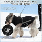 EXPAWLORER Dog Fleece Vest Jacket Sweater for Small Medium Large Dogs, Cold Weather Winter Coat Hoodie with Leash D-Ring and Zipper, Reflective Warm Sleeveless Puppy Clothes for S M L Boys Girls Cats