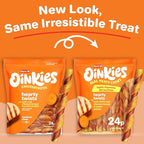 Hartz Oinkies Hearty Twists with Real Chicken & Sweet Potato Rawhide-Free Dog Treats, Highly Digestible Dog Chews, 24 Count