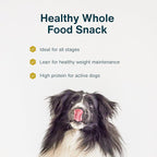 JustFoodForDogs Healthy Dog Treats, Pork, Single-Ingredient, Made in The USA, 5 oz