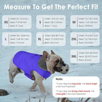 Dog Winter Coat, Waterproof Dog Jacket with Leash Hole, Reflective Adjustable Pet Snow Vest, Warm Fleece Sweater for Small Medium Large Dogs - Blue, 3XL