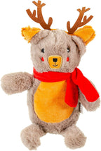Giftable World Holiday Plush Pet Toy Fun for Christmas Designs with Squeaker Dog Chew Toy (9" Holiday Bear)