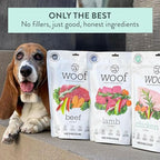 The New Zealand Natural Pet Food Co WOOF Freeze Dried Dog Food - Lamb Recipe, High Protein Dog Training Treats & Meals, Dog Food Topper, 2.2 lb