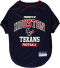 NFL Houston Texans Dog T-shirt Small. - Licensed Shirt for Pets Team Colored with Team Logos- Premium Stretchable Materials for the comfort of your Dog & Cat