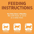 Just Try 16 OZ Krill & Chicken Cat Treats - Freeze-Dried Shrimp Snacks with Omega-3, Crunchy Cat Treats for Skin & Coat Health, Dental Care & Training Treats