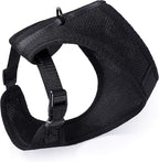 Mile High Life Step in Dog Harness for Small Dogs No Pull, Easy Get on Air Mesh Vest Harness, Adjustable Easy Closures Both Neck and Chest (Black, S Chest 13.1"-19.6")