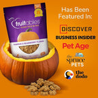 Fruitables Baked Dog Treats – Healthy Low Calorie – Free of Wheat, Corn and Soy – Pumpkin and Banana – 12 Ounces (Pack of 2)