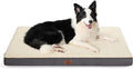 Bedsure XL Dog Bed for Crate - Large Comfy Flat Pet Beds with Removable Washable Cover, Orthopedic Egg Crate Foam Crate Mat, Suitable for Pet Up to 90 lbs