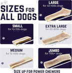 Devil Dog Pet Co. Split Elk Antlers for Dogs, Small 4"+, 2 Pack, Grade A Long Lasting Chew for Aggressive Chewers, Premium USA Naturally Shed Antler – Healthy, No Odor, Durable Dog Chew