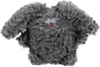 goDog PlayClean Rabbit Squeaky Plush Dog Toy with Odor-Eliminating Essential Oils, Chew Guard Technology - Gray, Large
