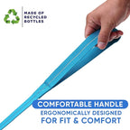 Pawtitas 6 FT Recycled Dog Leash with Reflective Stitched Thread Stitched on Side| Small Reflective Dog Leash Made from Plastic Bottles Collected from Oceans – Teal 6 ft Dog Leash