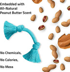 Playology Dog Toys | Dri-Tech Rope Toy Tug of War Rope for Aggressive Chewers | Medium Peanut Butter Scented Toy - Easy to Clean and Made from Non Toxic Materials